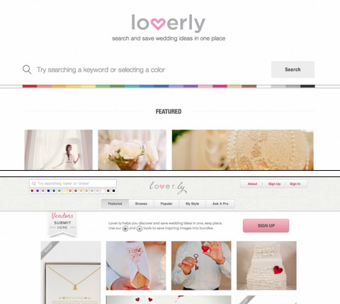 解讀精美網(wǎng)頁設(shè)計-美國婚禮策劃Lover.ly網(wǎng)站改版
