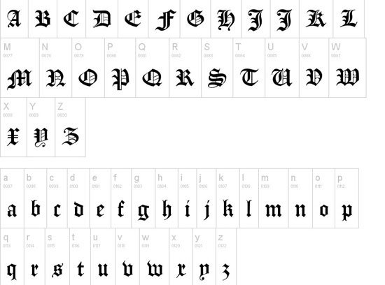 Manuskript Gothisch 免費(fèi)字體下載 - 設(shè)計(jì)達(dá)人網(wǎng)