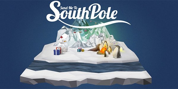 SouthPole 多邊形網頁設計Polygon web design