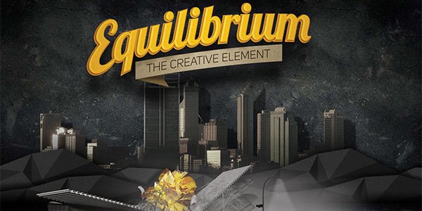 Equilibrium 多邊形網頁設計Polygon web design