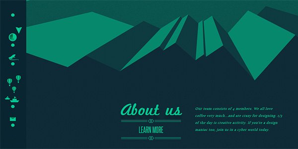 Letters Inc. 多邊形網頁設計Polygon web design