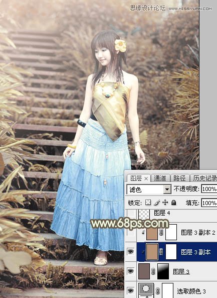 Photoshop調(diào)出可愛女孩日系逆光效果,PS教程,思緣教程網(wǎng)