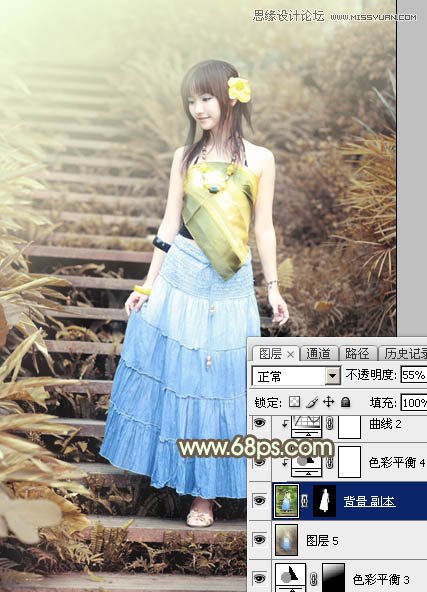 Photoshop調(diào)出可愛女孩日系逆光效果,PS教程,思緣教程網(wǎng)