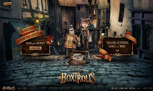 The Boxtrolls 網(wǎng)頁(yè)設(shè)計(jì)欣賞