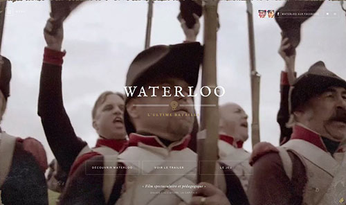 Waterloo: The Film 網(wǎng)頁(yè)設(shè)計(jì)欣賞