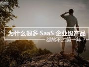 為什么很多SaaS企業(yè)級產品都熬不過第一年？