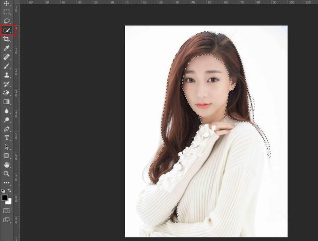 Photoshop快速的給美女人像換頭發(fā)教程,圖趣網