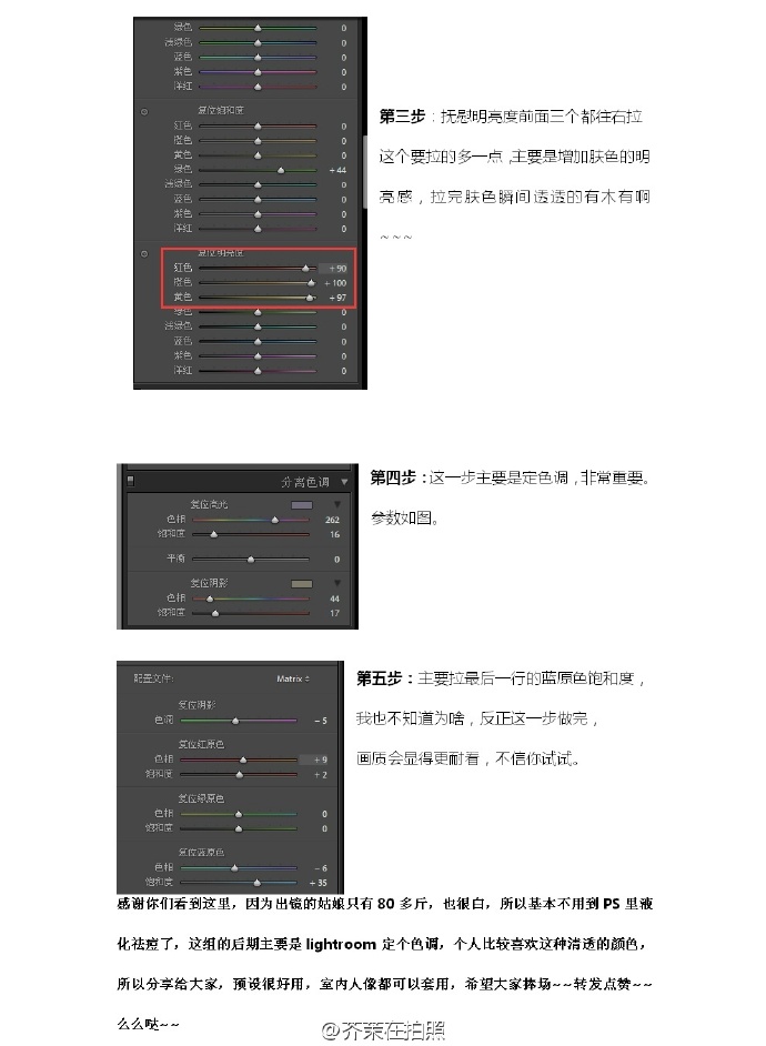 LR調出室內欠曝光的人像小清新結果,破洛洛