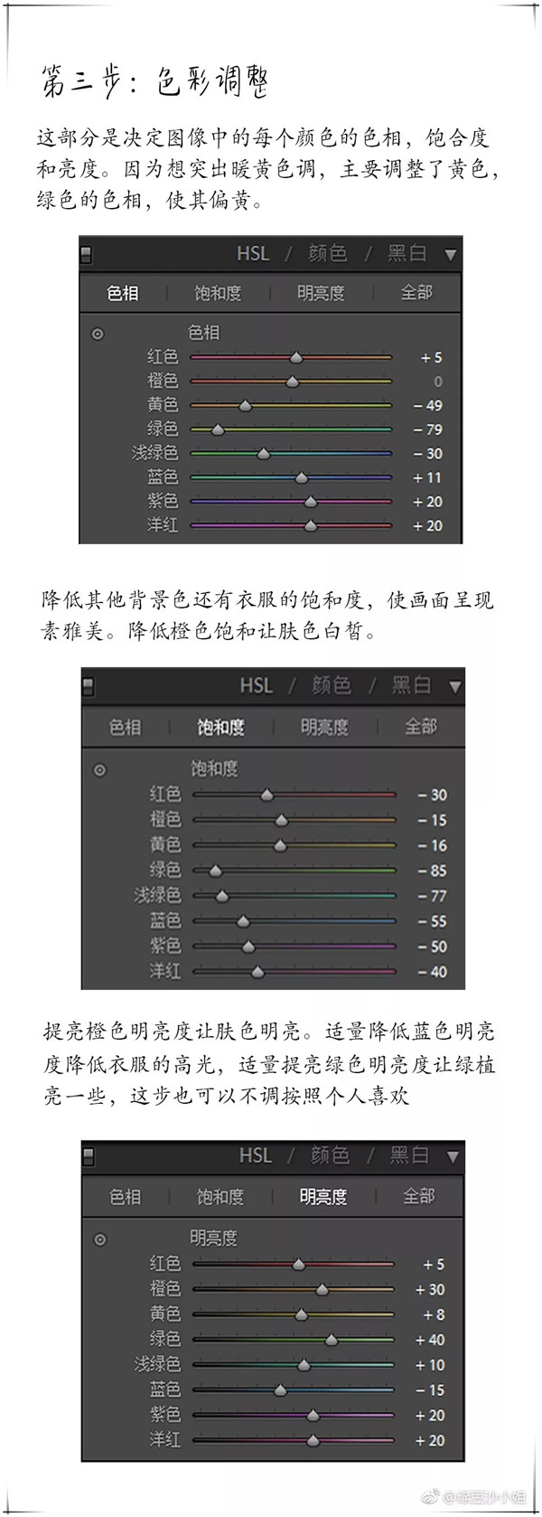 LR調(diào)出古風(fēng)外景人像暖色膠片結(jié)果,破洛洛