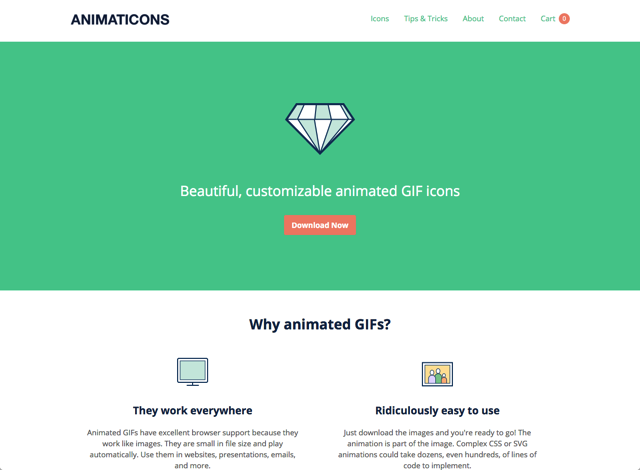 [小眾網(wǎng)站]ANIMATICONS - 免費下載GIF動態(tài)圖標