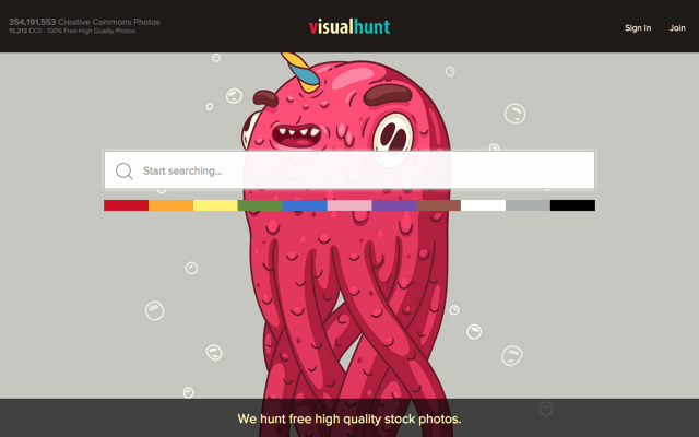 [小眾網(wǎng)站]visualhunt - 可以按顏色查找的免費高質(zhì)量圖庫